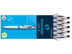 Balpen Schneider Take 4 wit/licht blauw