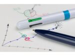 Balpen Schneider Take 4 wit/licht blauw