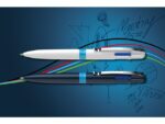 Balpen Schneider Take 4 wit/licht blauw