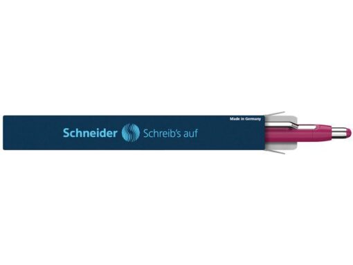 Balpen Schneider Epsilon XB huls braamrood, blauwschrijvend