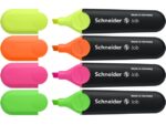 Tekstmarker Schneider Job 150 etui a 4 stuks assorti