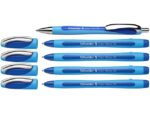 Balpen Schneider Memo XB blauw 4st. + 1x Gratis Slider Rave blauw in etui