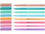 Balpen Schneider Tops 505 F set 8 stuks pastel,             blauwschrijvend