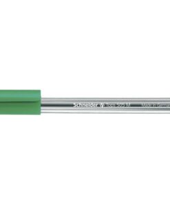 Balpen M met clipdop in de schrijfkleur en zichtbare inktinhoud door de transparante houder. Medium-vulling niet verwisselbaar. De slijtvaste edelstalen punt garandeert dat de inktinhoud volledig en vlekvrij gebruikt kan worden. Schrijfkleur groen.