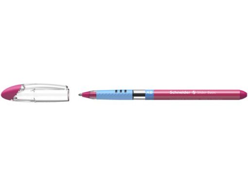 Balpen Schneider Slider Basic XB 1,4mm kogelbreedte roze