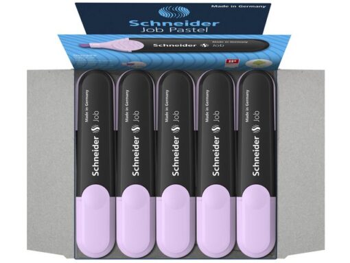 Tekstmarker Schneider Job pastel kleur lavendel