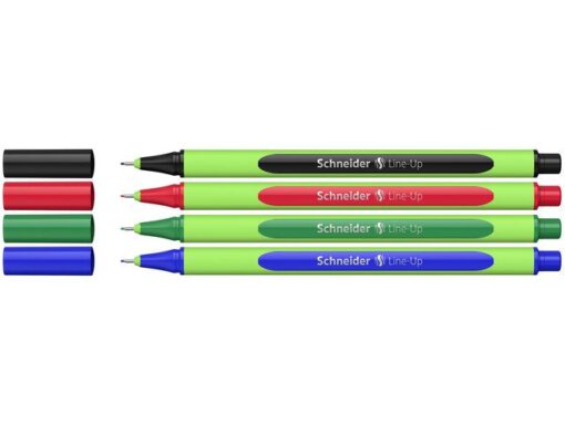 Fineliner Schneider Line-Up 0,4mm assorti 4 stuks