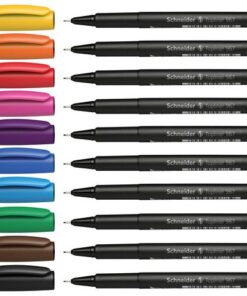 4mm. Deze fineliner heeft een robuuste schrijfpunt in metalen omhulsel. Hierdoor is deze pen geschikt voor het gebruik van linialen en sjablonen. De cap-off inkt is op waterbasis en droogt niet uit