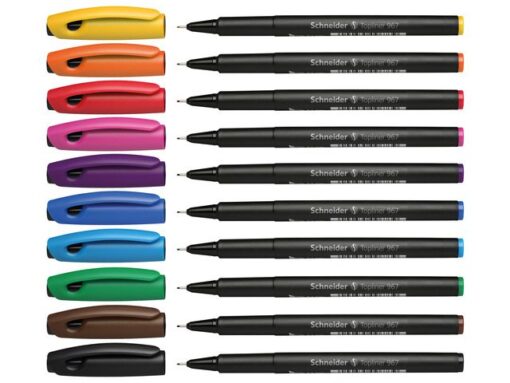 Fineliner Schneider Topliner 967 0,4mm etui a 10 stuks      assorti