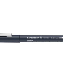 05 mm heeft een robuuste schrijfpunt in metalen omhulsel. De gepigmenteerde inkt is op waterbasis en watervast volgens ISO 14145-2 en heeft een zeer goede lichtechtheid. De Pictus is verkrijgbaar in 8 verschillende schrijfbreedtes en 4 kleuren en de schrijfkleur en schrijfbreedte worden weergegeven op zowel de houder als de dop. De fineliner is geschikt voor gebruik met linialen en sjablonen en ideaal voor tekenen