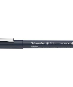 5 mm heeft een robuuste schrijfpunt in metalen omhulsel. De gepigmenteerde inkt is op waterbasis en watervast volgens ISO 14145-2 en heeft een zeer goede lichtechtheid. De Pictus is verkrijgbaar in 8 verschillende schrijfbreedtes en 4 kleuren en de schrijfkleur en schrijfbreedte worden weergegeven op zowel de houder als de dop. De fineliner is geschikt voor gebruik met linialen en sjablonen en ideaal voor tekenen