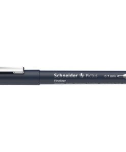 7 mm heeft een robuuste schrijfpunt in metalen omhulsel. De gepigmenteerde inkt is op waterbasis en watervast volgens ISO 14145-2 en heeft een zeer goede lichtechtheid. De Pictus is verkrijgbaar in 8 verschillende schrijfbreedtes en 4 kleuren en de schrijfkleur en schrijfbreedte worden weergegeven op zowel de houder als de dop. De fineliner is geschikt voor gebruik met linialen en sjablonen en ideaal voor tekenen