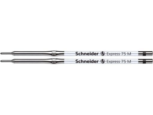 Balpenvulling Schneider Express 75 M 2 stuks op blister     zwart