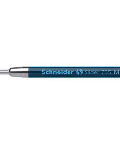 Metalen groot formaat vulling in jumbo formaat met de ViscoGlide-Technologie voor een zijdezachte en intensieve schrijfervaring. Slijtvaste edelstalen punt. Past in de Schneider series 'Plug & Play' en in de modellen met internationale jumbo vulling. Type Jumbo 755 M. Schrijfkleur blauw.