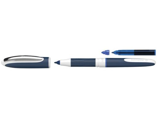 Rollerball Schneider One Change 0,6mm blauw + gratis        inktpatroon