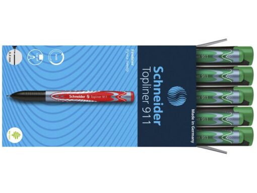 Fineliner Schneider Topliner 911 navulbaar groen