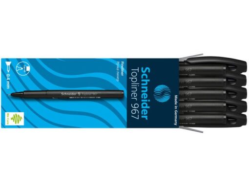 Fineliner Schneider Topliner 967 0,4 mm zwart