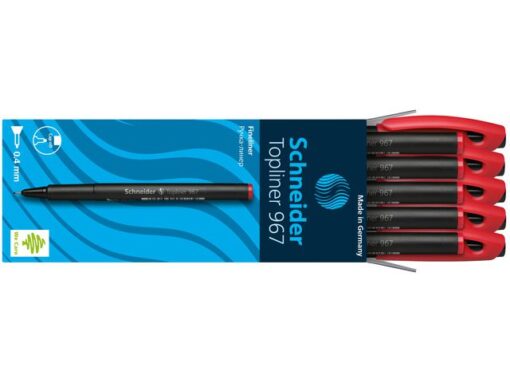 Fineliner Schneider Topliner 967 0,4 mm rood