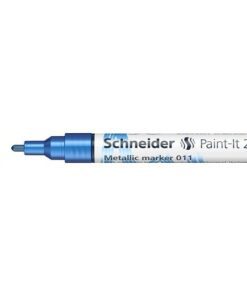 met de beste resultaten op donkere en niet-absorberende ondergronden. Sneldrogende inkt door klepgestuurde inktstroom. Kleur:Metallic blauw