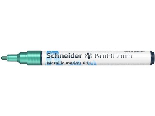 Metallic marker Schneider Paint-it 011 2mm groen metallic