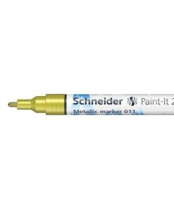 met de beste resultaten op donkere en niet-absorberende ondergronden. Sneldrogende inkt door klepgestuurde inktstroom. Kleur: Metallic geel