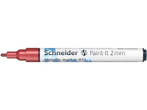 Metallic marker Schneider Paint-it 011 2mm rood metallic