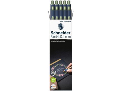 Metallic rollerball Schneider Paint-it 050 0.4mm vintage    groen metallic