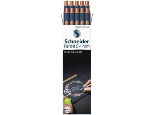 Metallic rollerball Schneider Paint-it 050 0.4mm koper      metallic