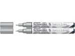 Chrome marker Schneider Paint-it 060/061 etui 2stuks 0.8 en 2 mm