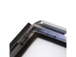 Kliklijst Seco A4 zwart 25mm Aluminium frame, anti-glans    PVC voorkant