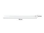 Kabelbinder Seco kleurloos 3.6mm x 200mm. 10x100st