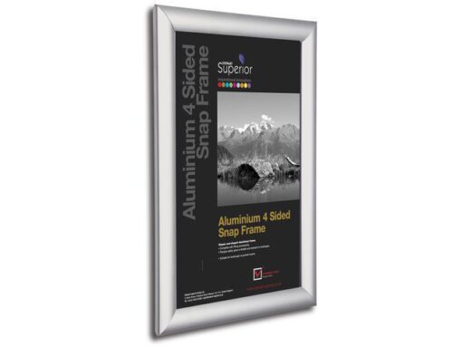 Kliklijst Seco A3 25mm aluminium frame, anti- glans PVC     voorkant