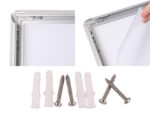 Kliklijst Seco A3 25mm aluminium frame, anti- glans PVC     voorkant