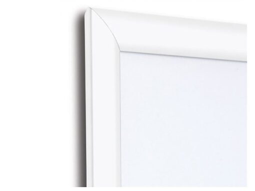 Kliklijst Seco A1 wit 25mm Aluminium frame, anti-glans PVC  voorkant