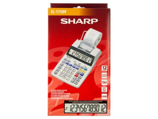 Calculator Sharp EL1750V grijs print