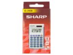 Calculator Sharp EL243S grijs-blauw hand 8 digit