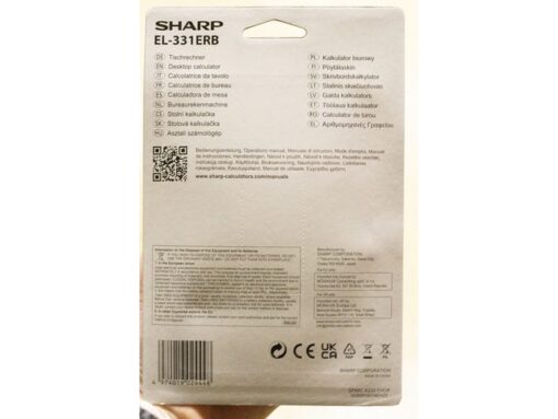 Calculator Sharp-EL331ERB zilver desktop