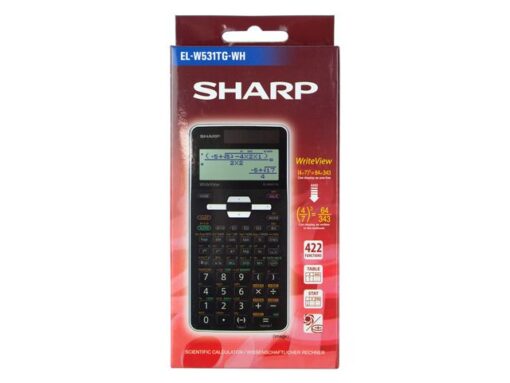Calculator Sharp-EL531TGWH zwart-wit wetenschappelijk