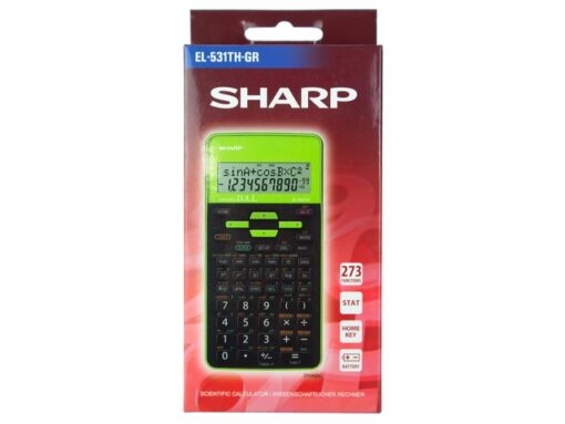 Calculator Sharp EL531THGR zwart-groen wetenschappelijk