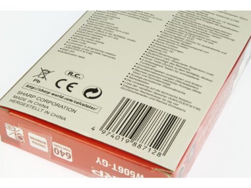 Calculator Sharp ELW506TGY zwart-grijs wetenschappelijk     write view