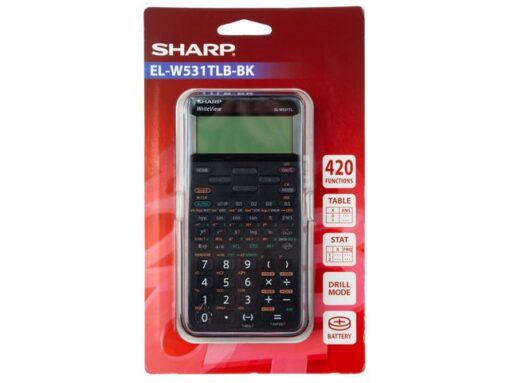 Calculator Sharp ELW531TLBBK zwart wetenschappelijk write   view