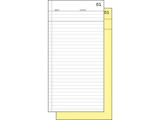 Order/commissieboekje Sigel Expres met carbon 2x50 blad