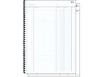Doorschrijfkasboek Sigel Expres A4 2x50 blad met spiraal