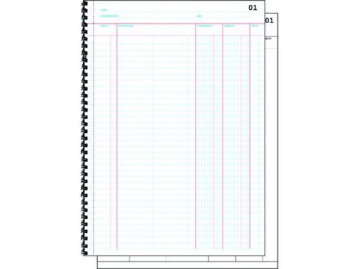 Doorschrijfkasboek Sigel Expres A4 2x50 blad met spiraal