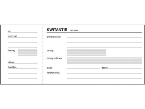 Kwitantieboekje Sigel Expres 84x205mm blok a 100 blad