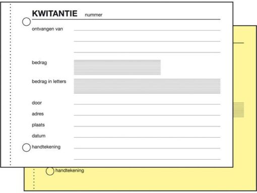 Kwitantieboekje Sigel Expres zelfkopierend A6 2x50 blad