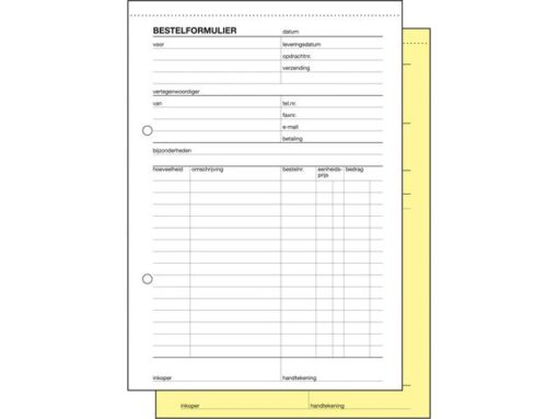 Bestelformulier Sigel Expres A5 zelfkopierend 2x50 blad