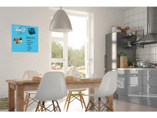 Sigel Glasmagneetbord BeBoard 450x450mm blauw