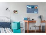 Sigel Glasmagneetbord BeBoard gepoederd blauw 600x400x9mm incl.  2 magneten