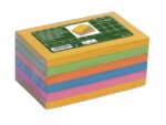 Memoblaadjes Sigel 6x100vel 75x125mm geel, groen, oranje,   roze, blauw
